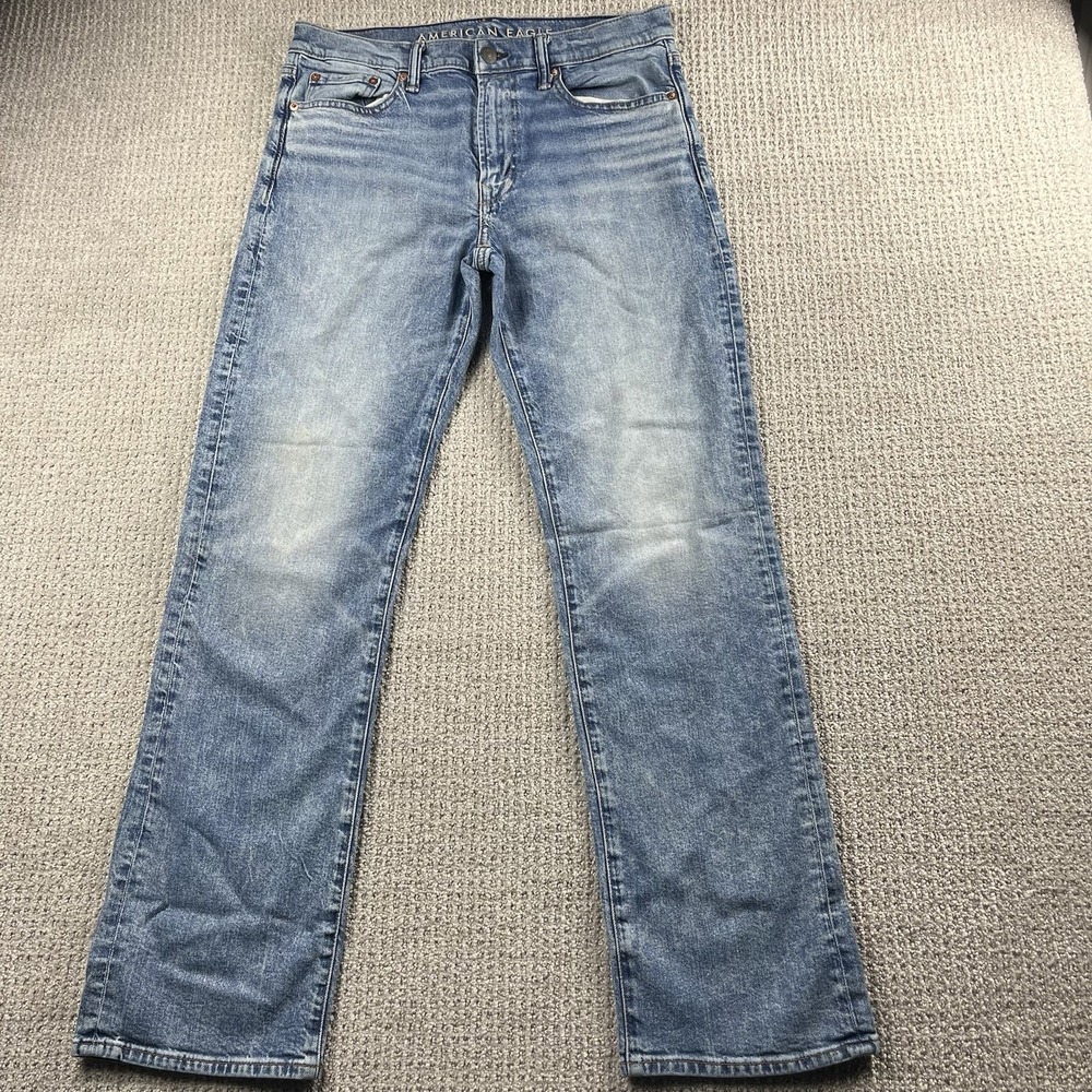 American Eagle Original Bootcut Jeans Blue Easyflex Denim Men’s 33x34 (33x32*)